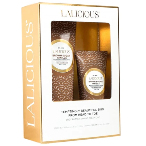 LaLicious Body Butter Hand Cream Duo - Brown Sugar Vanilla