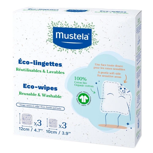 Mustela Reusable And Washable Eco-Wipes